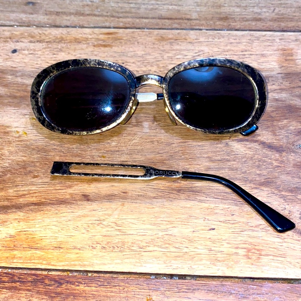 Vintage Metal Frame Fiorucci Sunglasses, selling as it is.